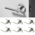 Muse Passage Door Handle - Chrome / 6 Pack