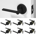 Muse Privacy Door Handle - Matte Black / 6 Pack