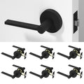 Muse Passage Door Handle - Matte Black / 6 Pack