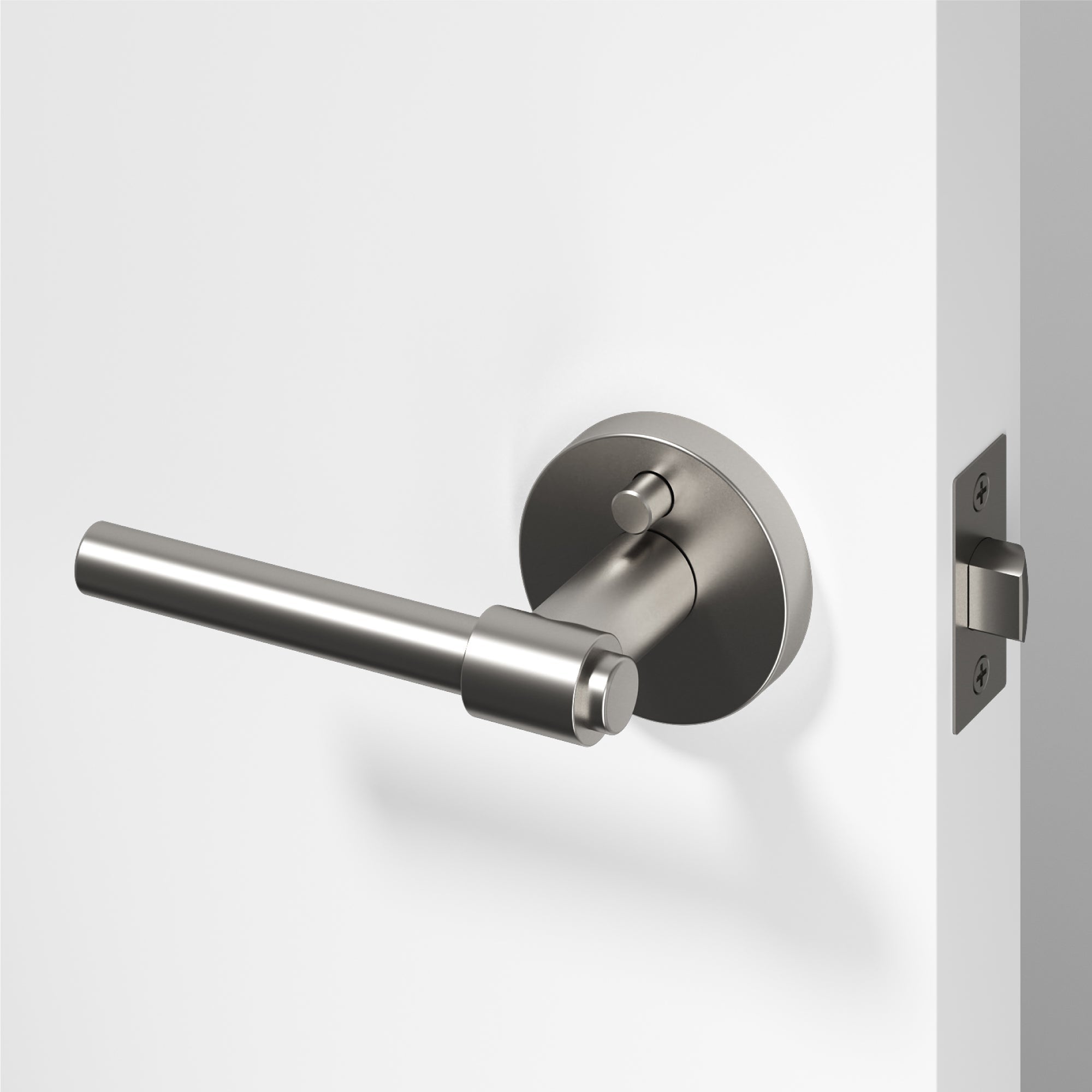 Zen	Privacy Door Handle - Brushed Nickel / 1 Pack