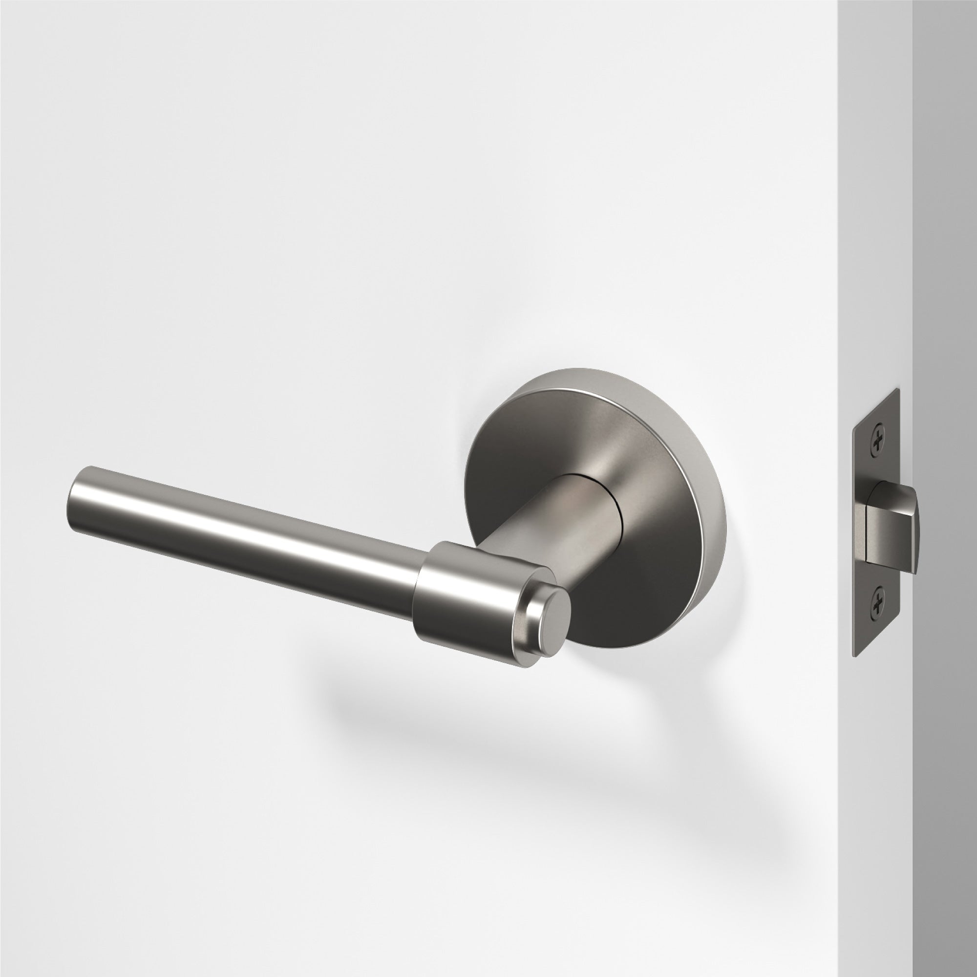 Zen	Passage Door Handle - Brushed Nickel / 1 Pack