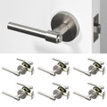 Zen	Passage Door Handle - Brushed Nickel / 6 Pack