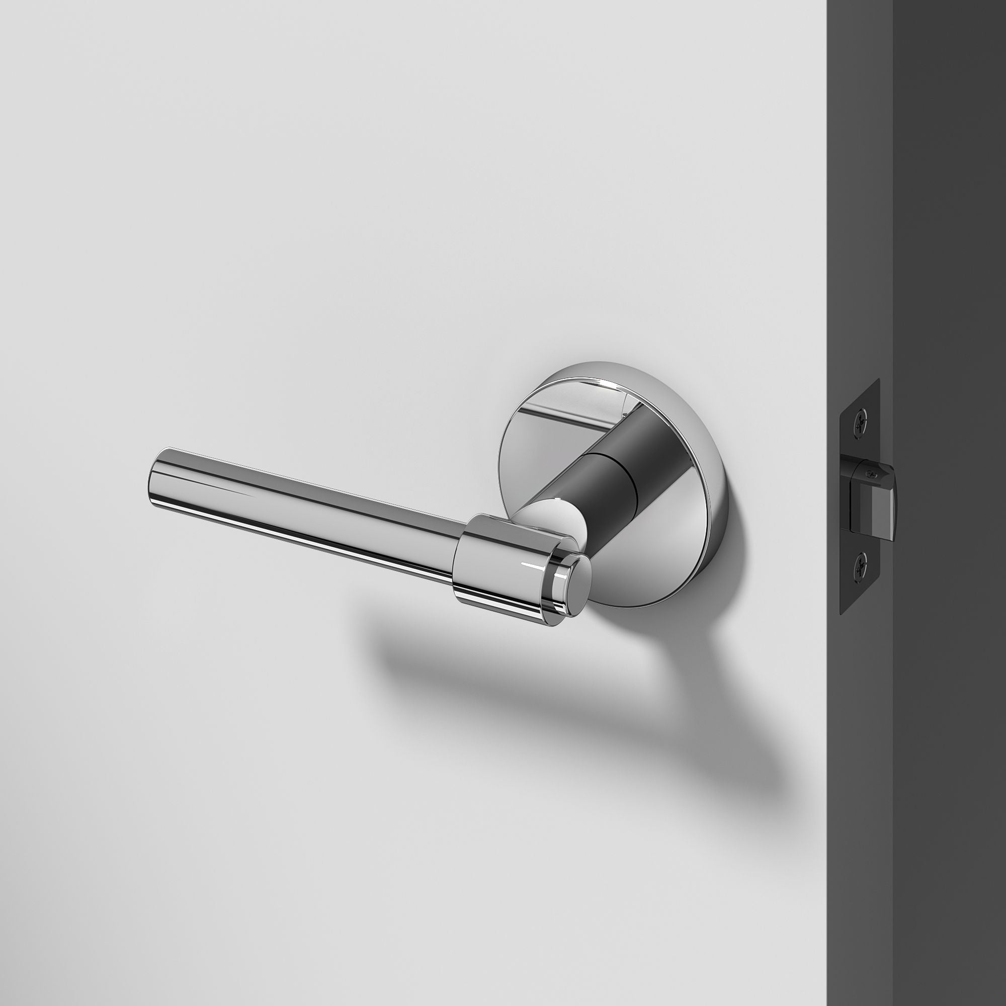 Zen	Passage Door Handle - Chrome / 1 Pack