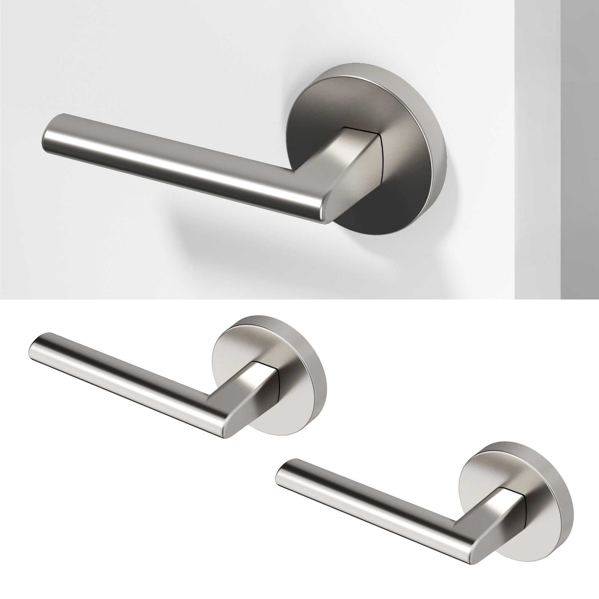 Brio	Dummy Door Handle - Brushed Nickel / 2 Pack