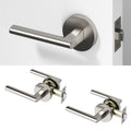 Brio	Passage Door Handle - Brushed Nickel / 2 Pack