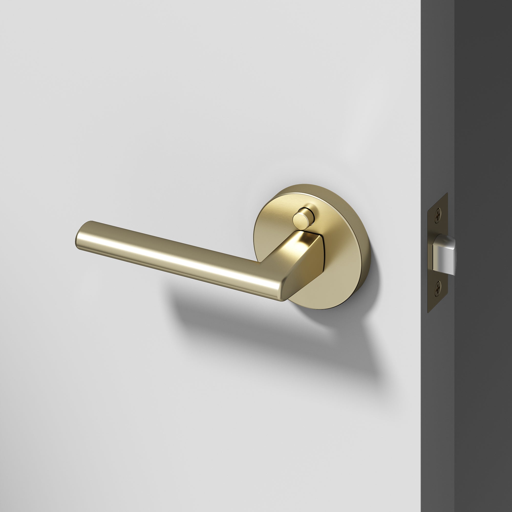 Brio Privacy Door Handle - Brushed Champagne Gold / 1 Pack