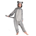 OLAOLA Kids Cat Onesie Pajamas Plush Animal One-Piece Sleepwear Soft Flannel Kitten Pyjamas For Boys Girls - M
