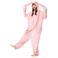 OLAOLA Easter Bunny Onesie Pajamas Adult - Unisex Plush Rabbit Warm Cozy One-Piece Sleepwear Costume - L