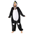OLAOLA Unisex Adult Plush Penguin Animals Onesie Pajamas Warm Home One-Piece Sleepwear - L