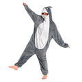OLAOLA Unisex Adult Plush Shark Animals Onesie Pajamas Warm Home One-Piece Sleepwear - S