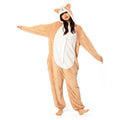 OLAOLA Unisex Adult Plush Shiba Inu Animals Onesie Pajamas Warm Home One-Piece Sleepwear - S