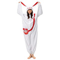 OLAOLA Unisex Adult Plush White Rabbit Animals Onesie Pajamas Warm Home One-Piece Sleepwear - L