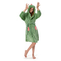 OLAOLA Women Adult Dinosaurs Animal Onesie Plush Bathrobe Soft Flannel Warm Home Robe - S