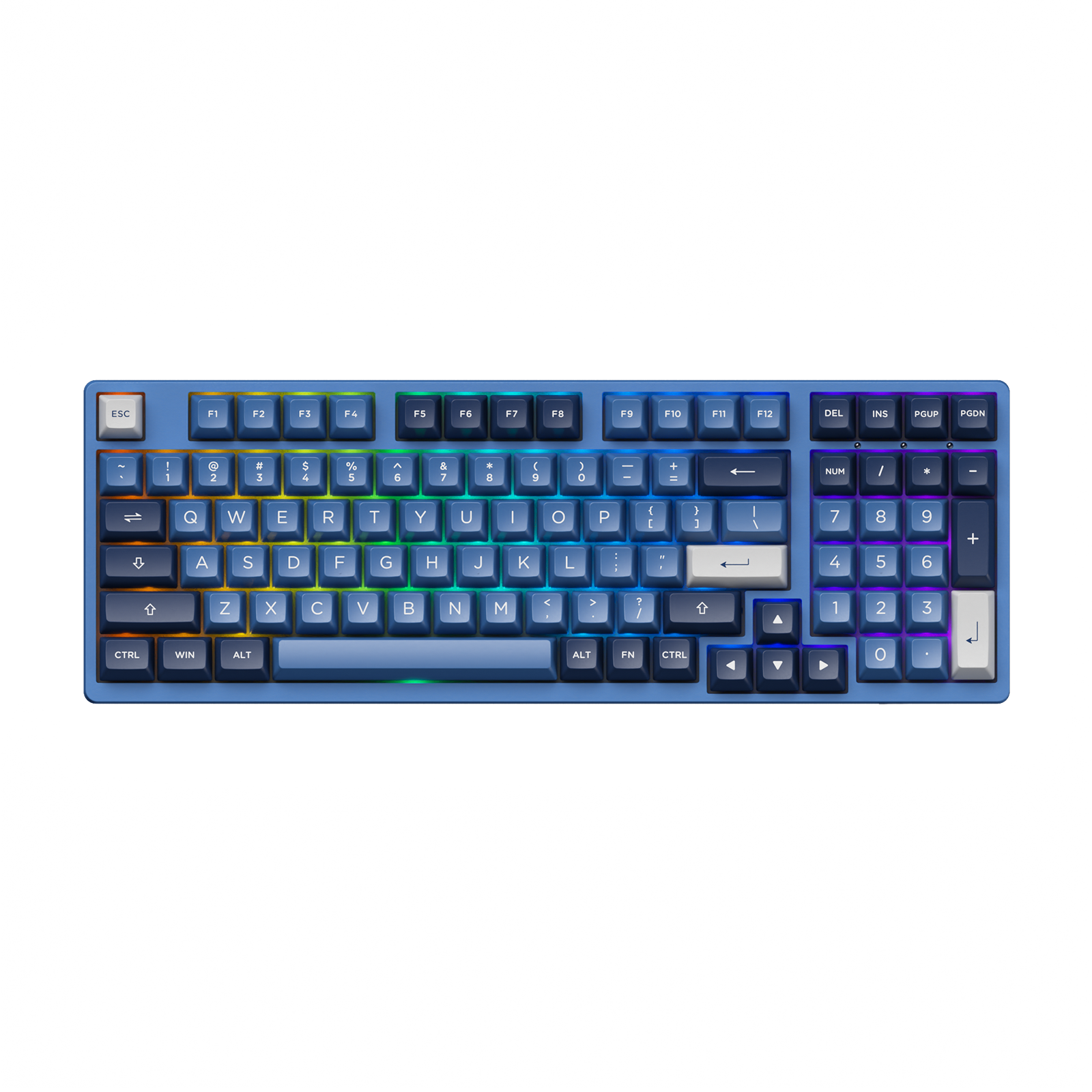 Ocean Star 3098B Plus - Akko CS Crystal / ASA(North-facing RGB)