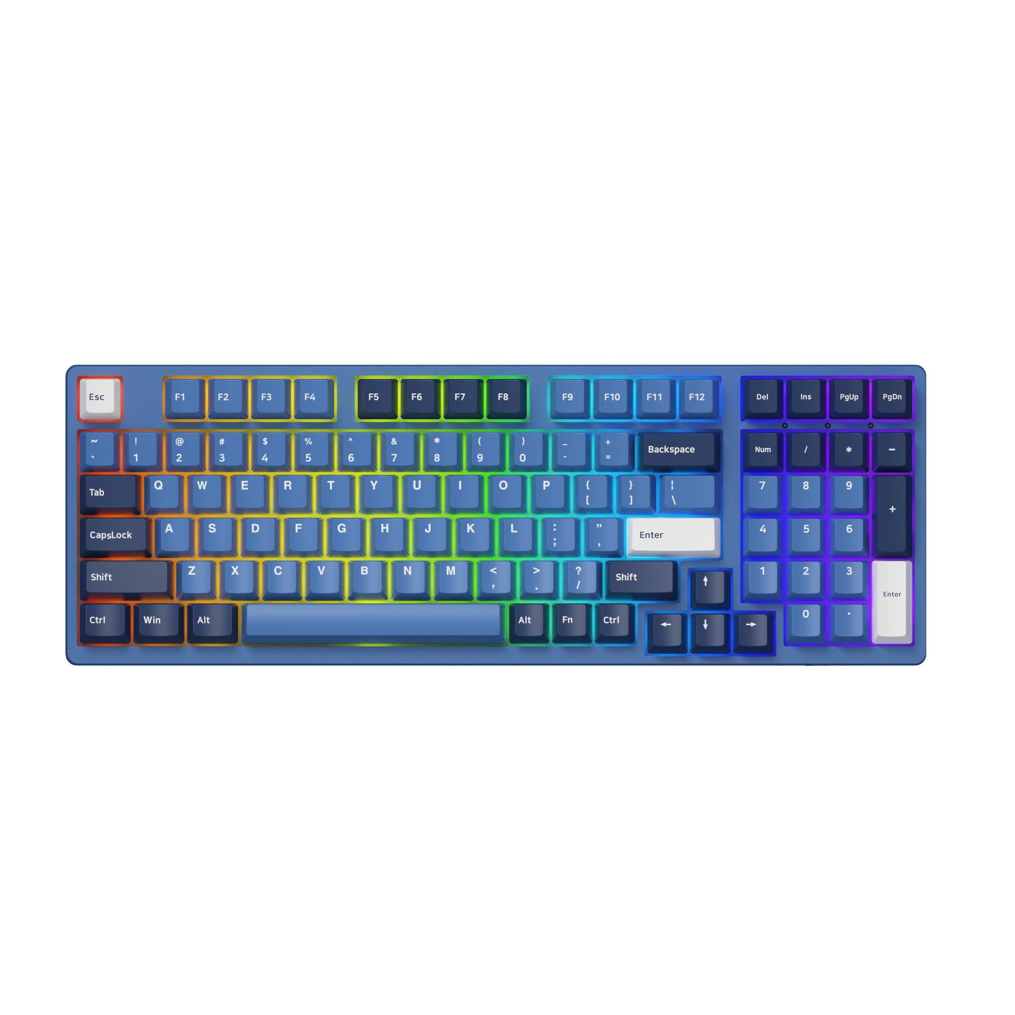 Ocean Star 3098B Plus - Akko V3 Cream Yellow Pro / Cherry(South-facing RGB)