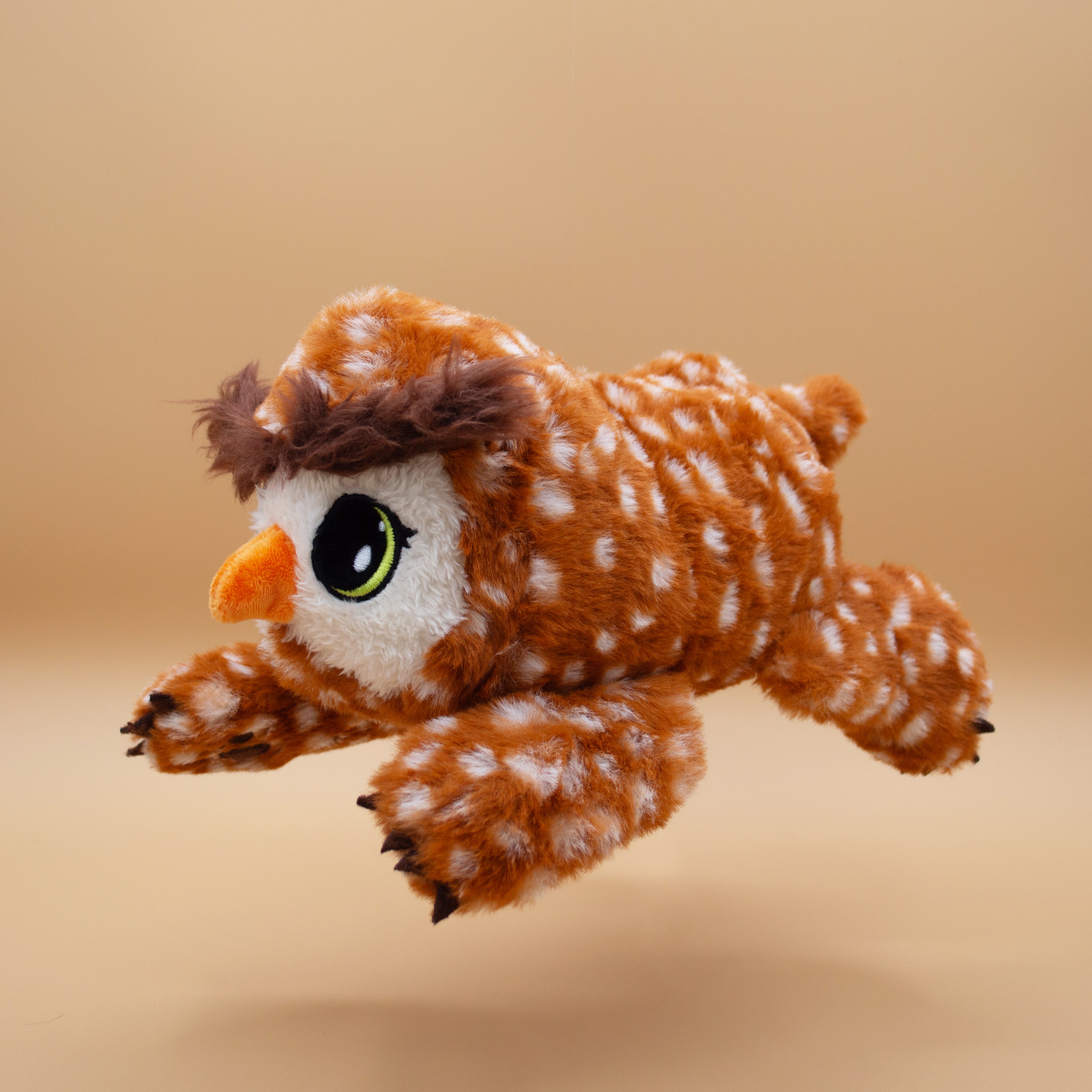 Owlbear Cub Plush Dog Toy - Medium - Brown - Medium / Brown