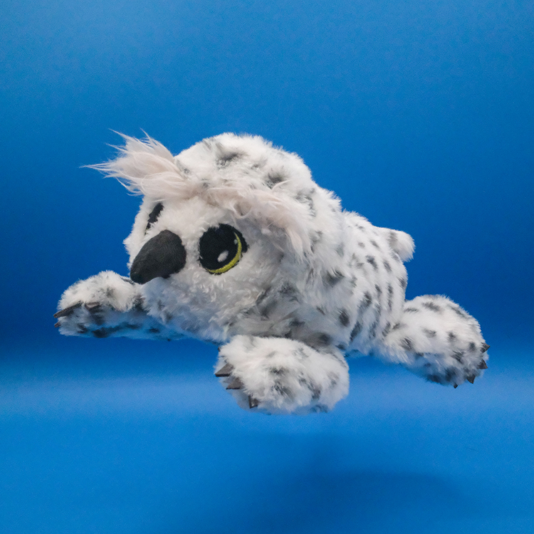 Owlbear Cub Plush Dog Toy - Medium - Snow - Medium / Snow