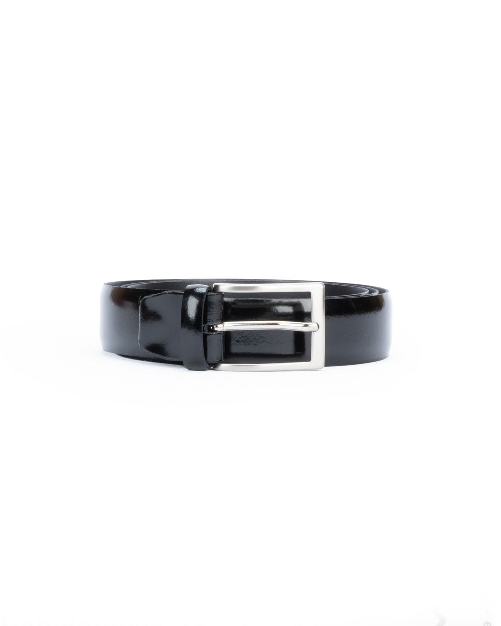 Cintura pelle nera - UNI