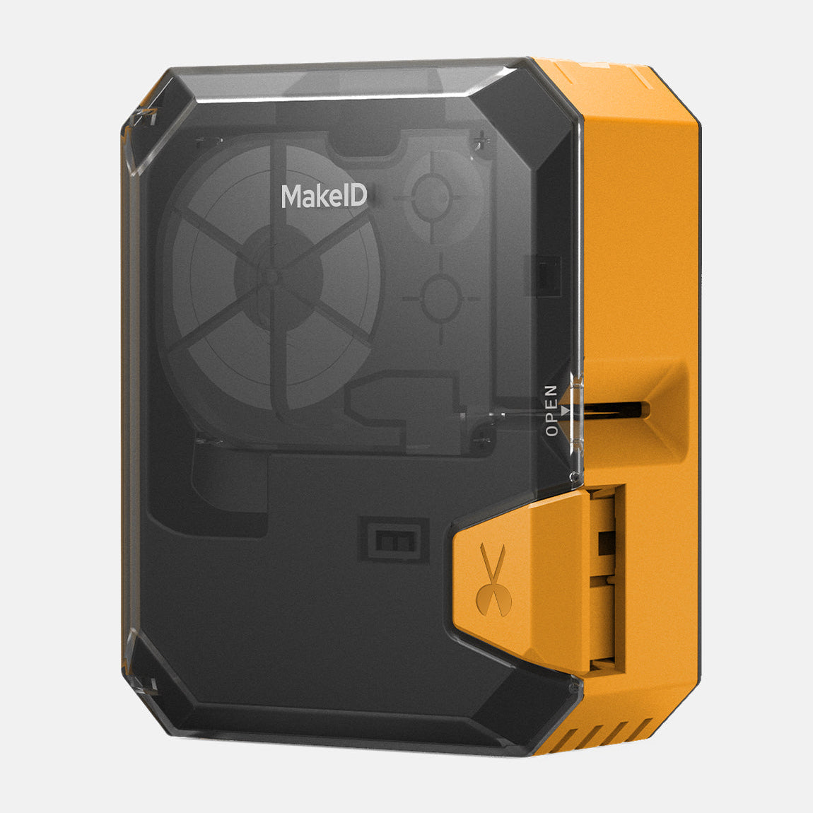 MakeID P31S Thermal Transfer Label Printer - 300DPI Bluetooth Industrial Maker for Electrical Cable, Wire Tags & Heat Shrink Tubes - Yellow