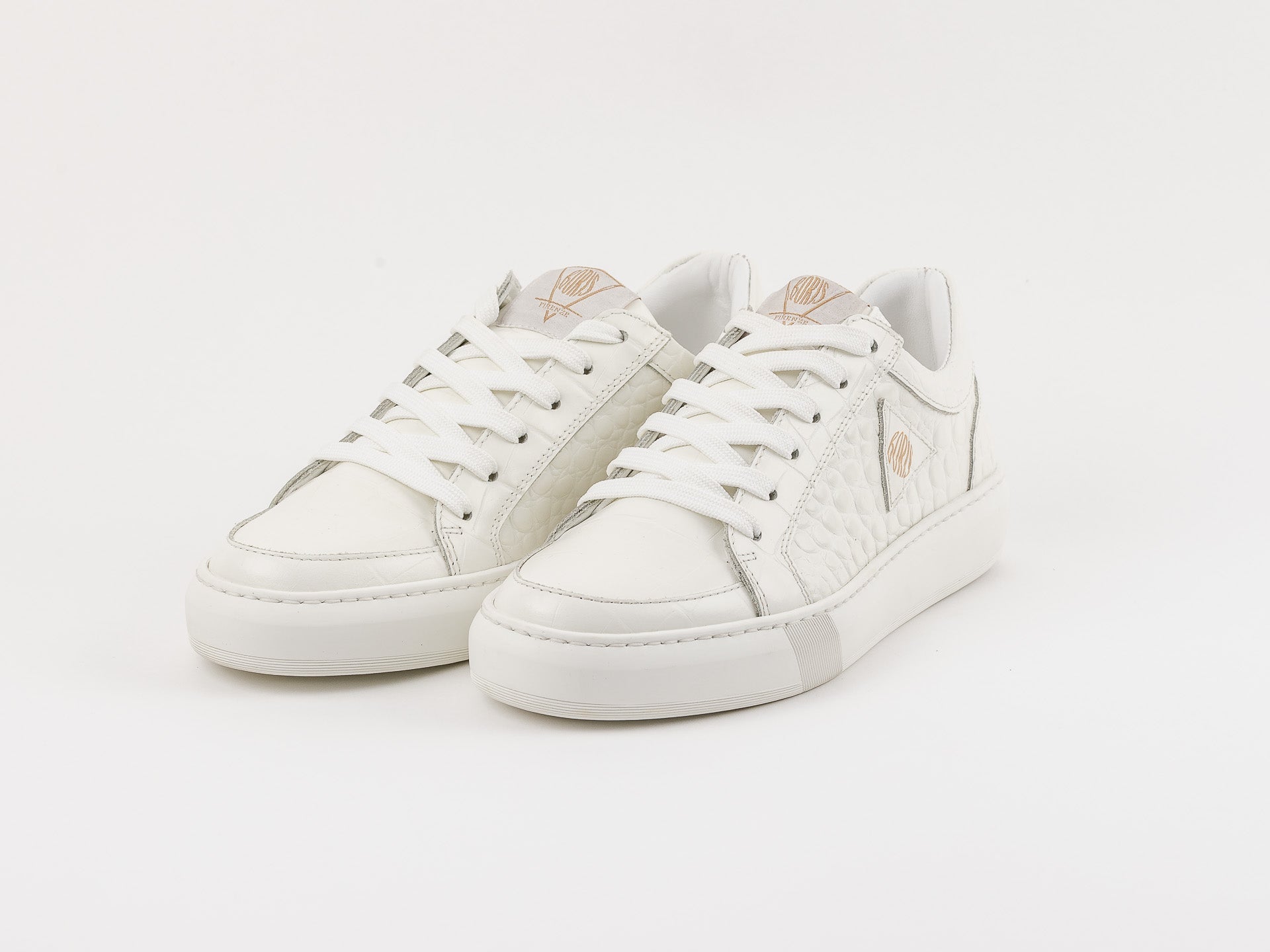 ILLUSION - Sneakers bianca con particolari in cocco laterali - 41