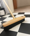 Finest by Hillbrush Wooden Broom With Handle & Stay - Extra Soft - Boar Bristle / 130cm 30cm 8cm 1.5kg