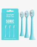 Sonic Toothbrush Replacement Heads - Blue