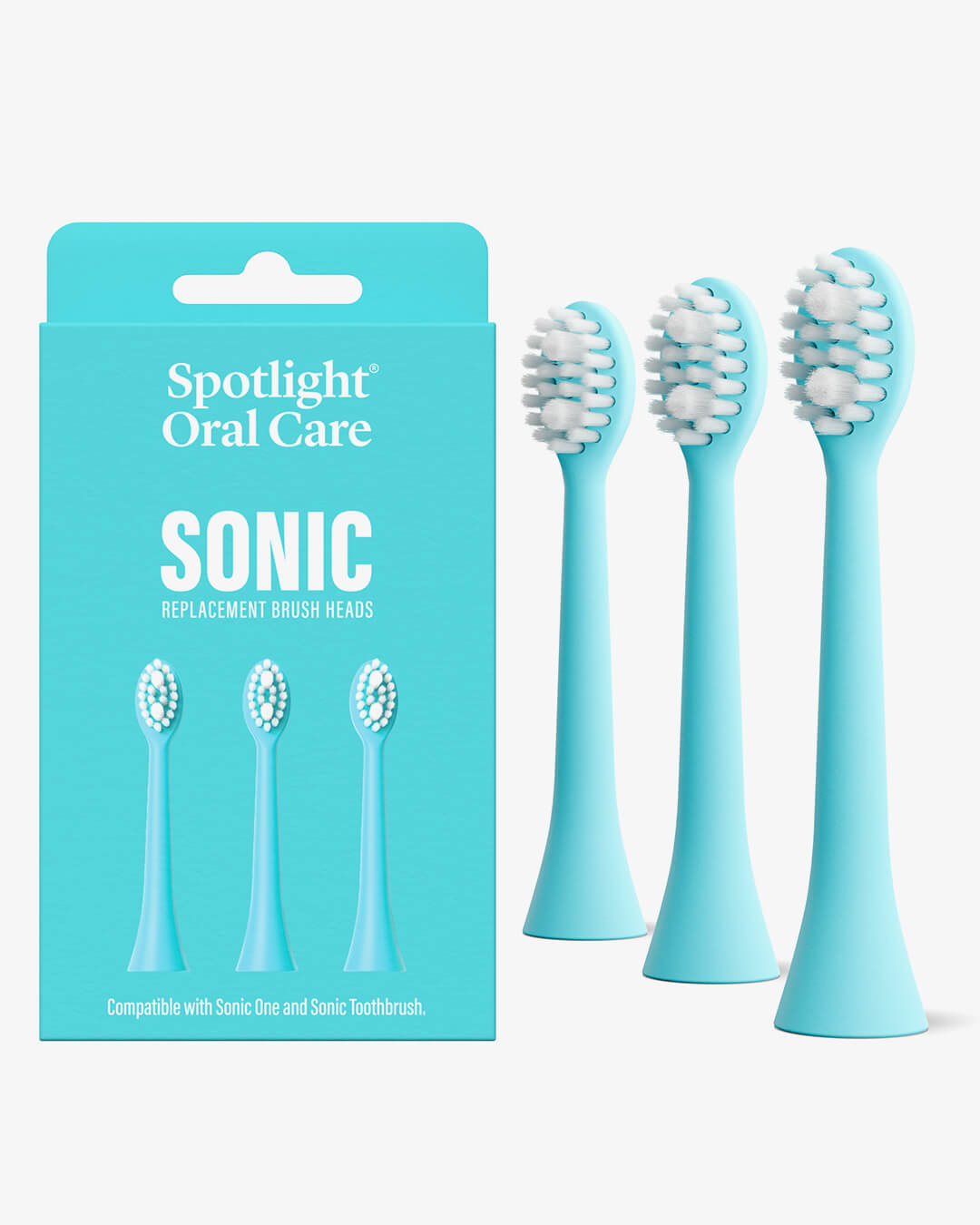 Sonic Toothbrush Replacement Heads - Blue