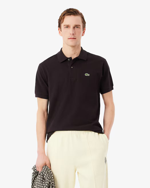 Polo in piqué pesante loose fit marrone - S