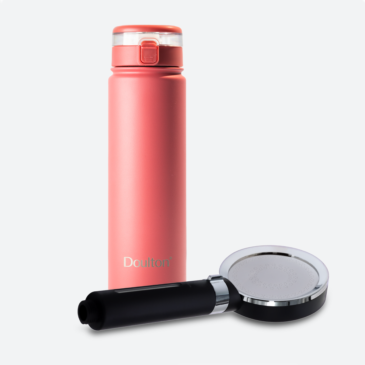 Doulton Shower Head & Bottle Bundle - Blush