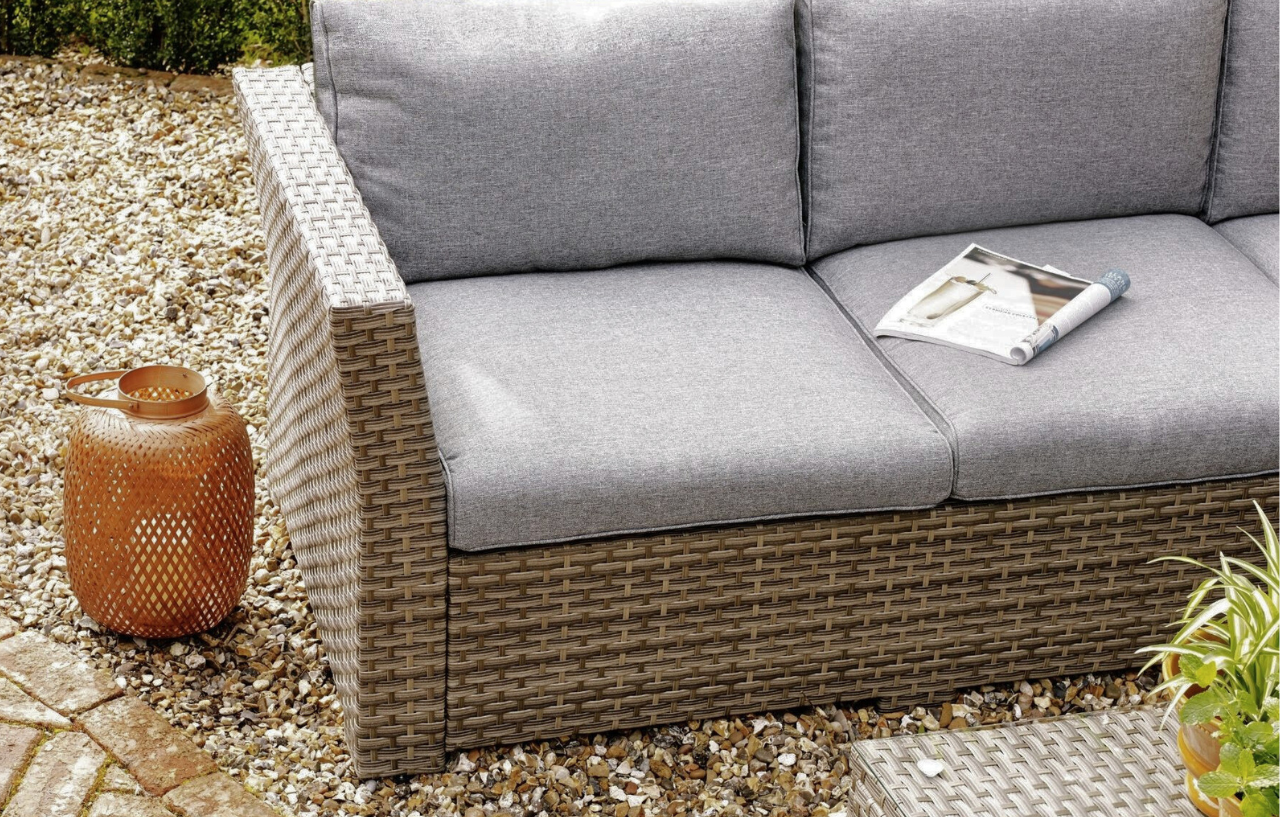 Chesterton Grey Garden Sofa Set Replacement Cushions/Covers - Cushions & Covers / Black