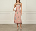 Linen Print Midi - L