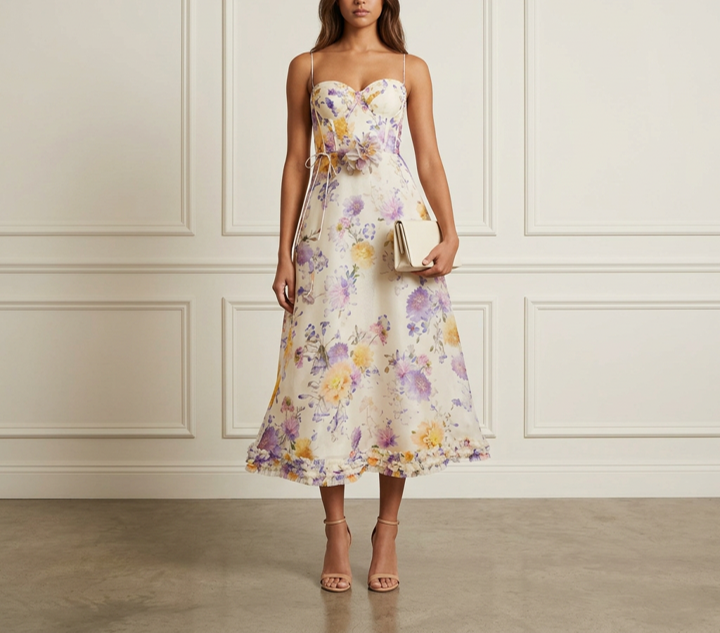 Floral Flare Midi - S