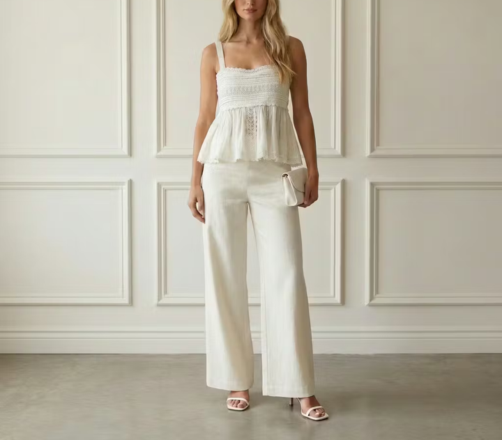 Cotton Crochet Top - S