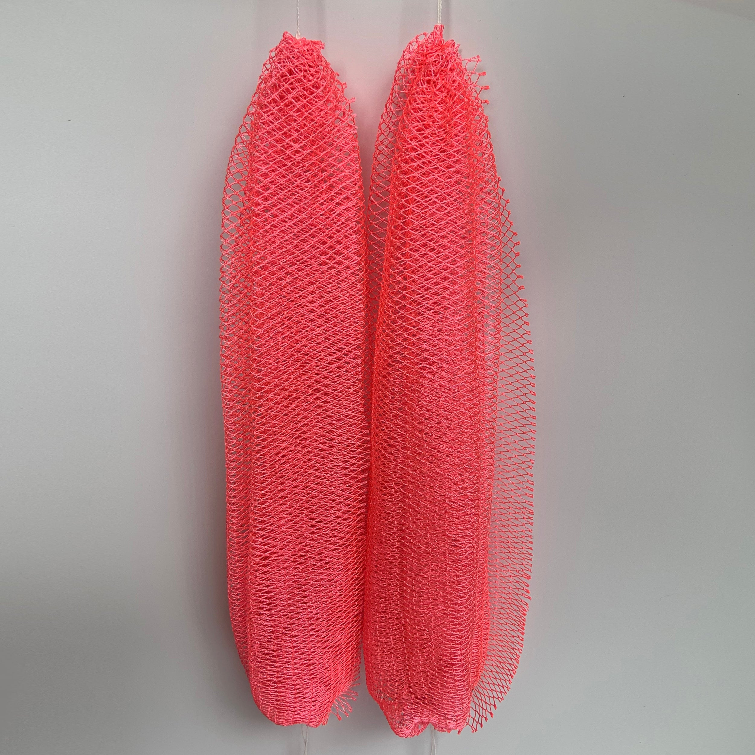 2 PCS Authentic African Exfoliating Net Bath Sponge - 2 PCS Pink