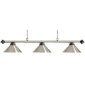 Buffalo Pool Table Light - 3 Shades - Brushed Steel