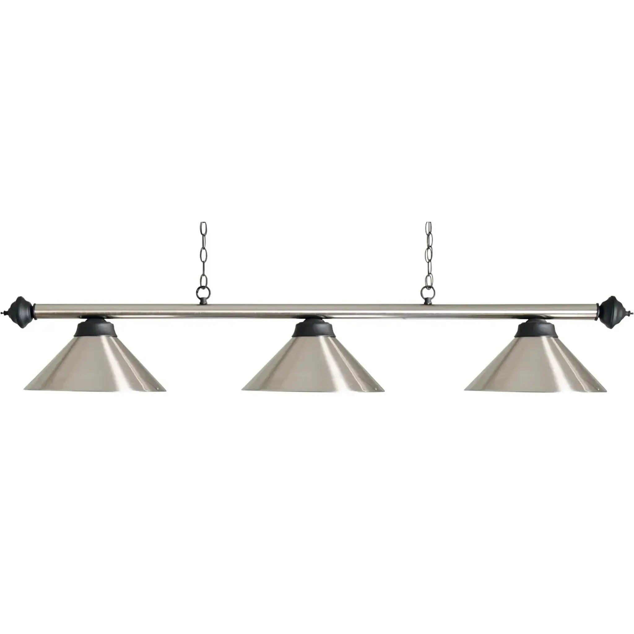 Buffalo Pool Table Light - 3 Shades - Brushed Steel