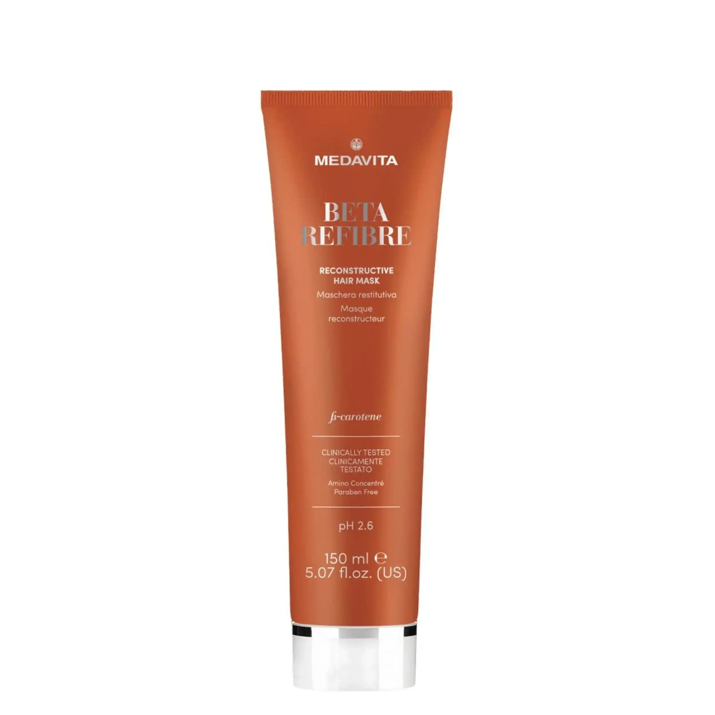 Medavita B-refibre Maschera Restitutiva - Maschera riparatrice e ristrutturante per Danneggiati e Rovinati - 150ml