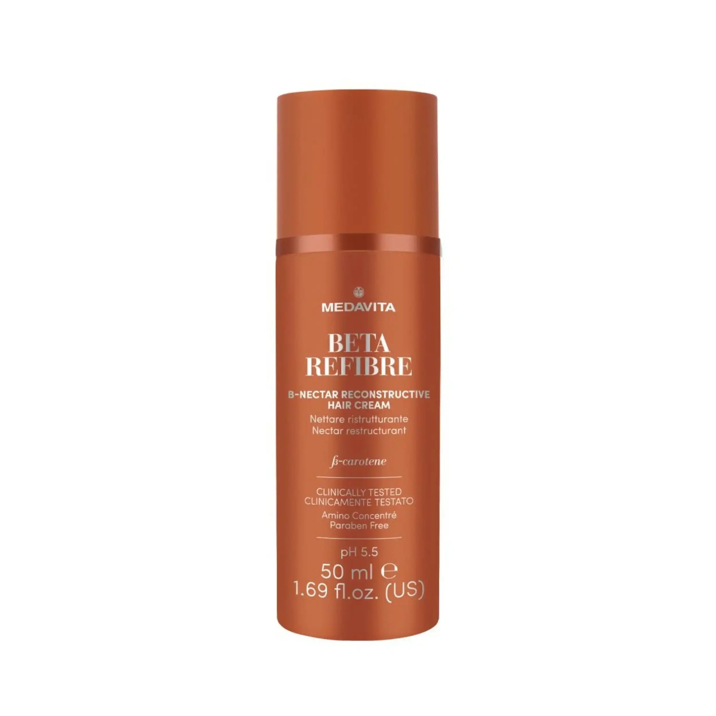 Medavita B-refibre Nettare di bellezza ristrutturante 50ml - Crema per capelli danneggiati , sfibrati o sfruttati