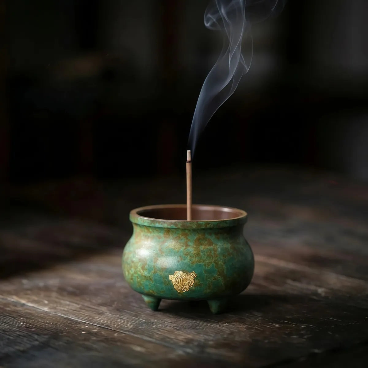 Prosperity & Serenity Burner Set (Includes Incense Sticks) - Mini Xuande-Style