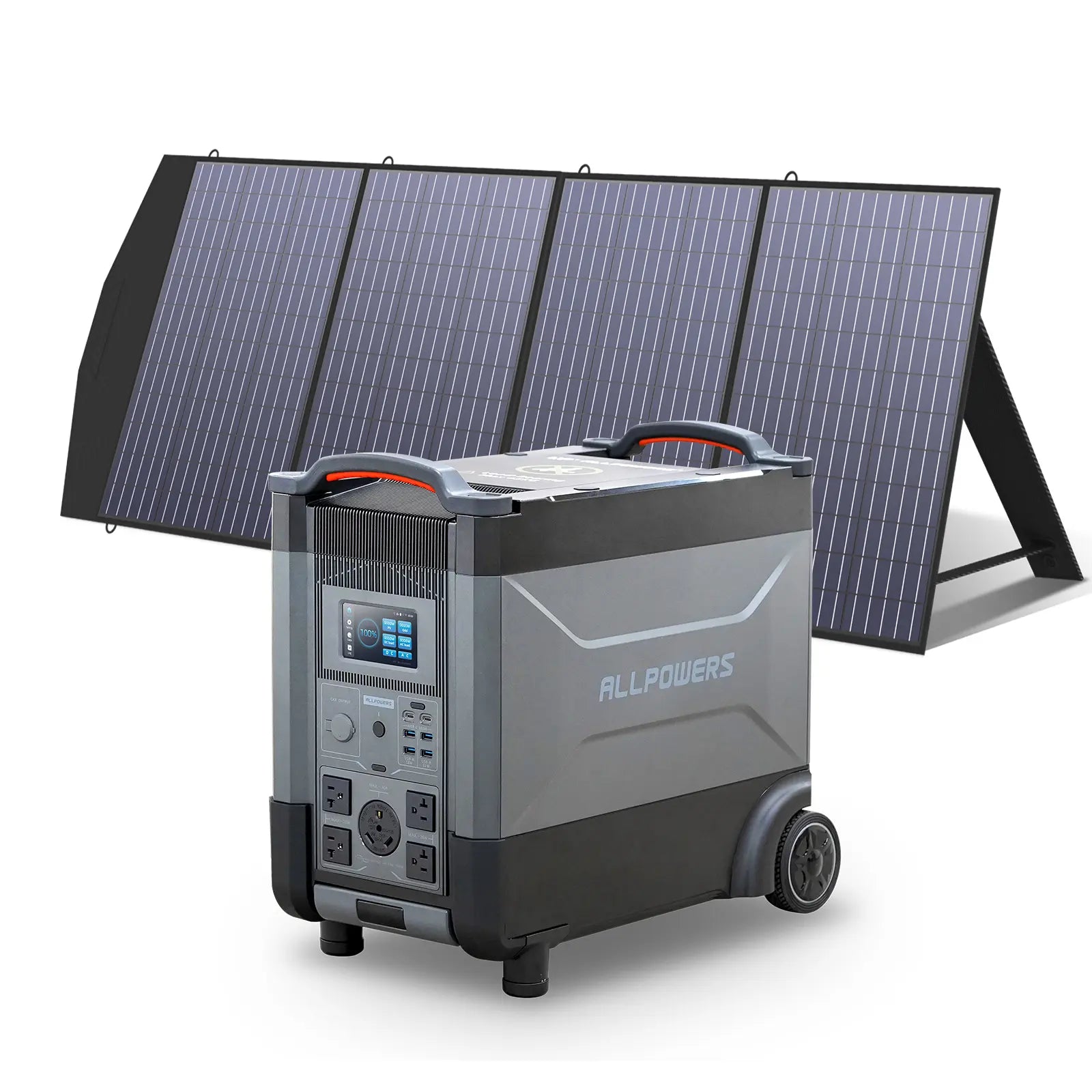 ALLPOWERS 3600W Solar Generator Kit (R4000 V2 + SP033 200W Solar Panel) - R4000 +SP033 200W Solar Panel