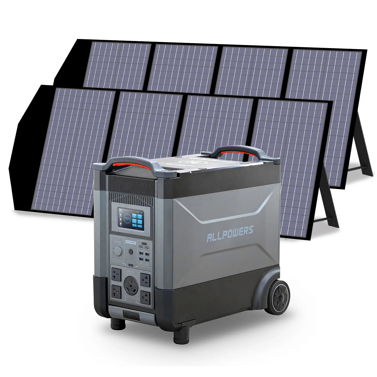 ALLPOWERS 3600W Solar Generator Kit (R4000 V2 + SP029 140W Solar Panel) - R4000 +2PCS SP029 140W Solar Panel