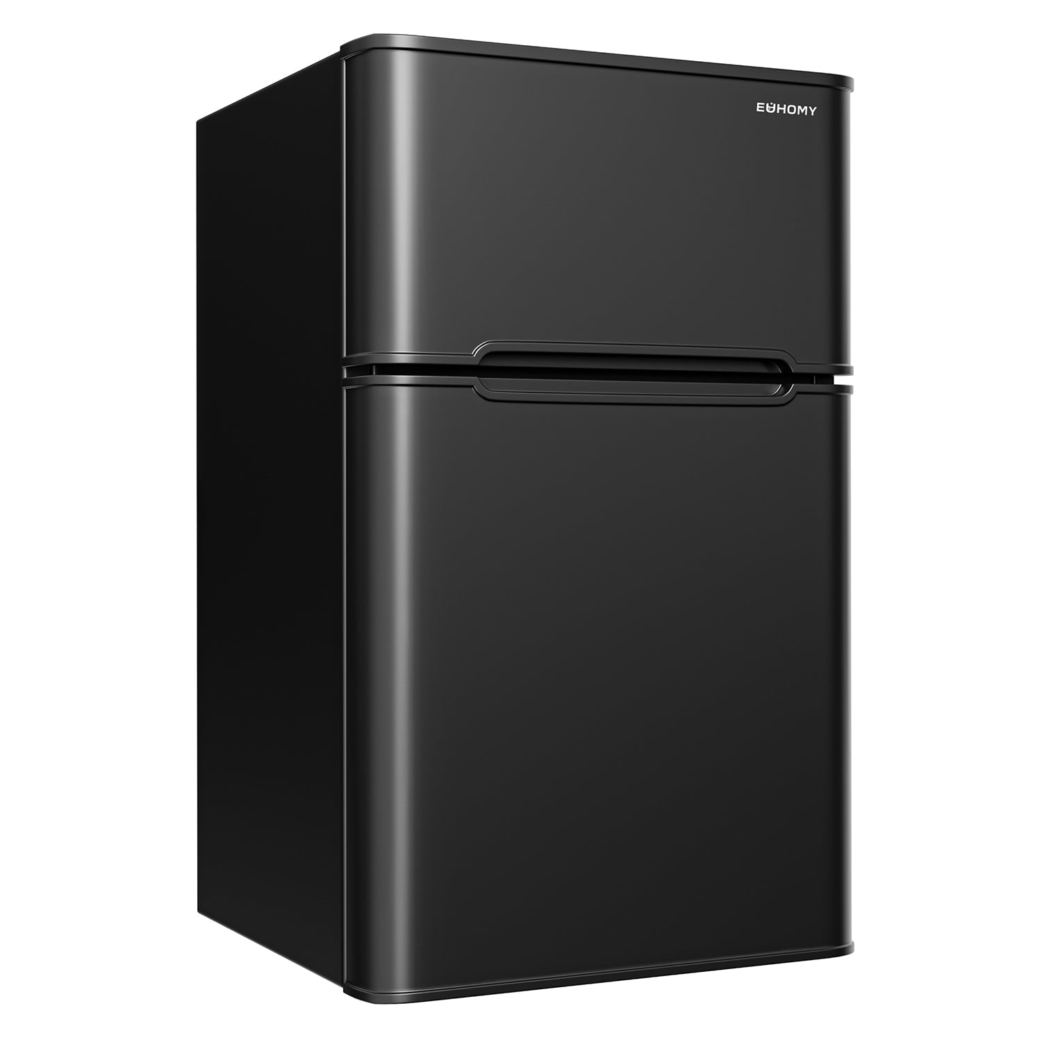 EUHOMY Mini Fridge with Freezer, 3.2 Cu.Ft Mini Refrigerator, Dorm Fridge with 2 Door For Bedroom/Apartment/Office-Food Storage Cooling - Black