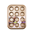 12-Cup Non-Stick Aluminium Baking Tray