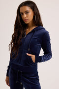 NIGHT SKY CLASSIC VELOUR ROBERTSON HOODIE - XXS / Navy
