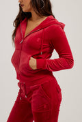 ASTOR RED CLASSIC VELOUR ROBERTSON HOODIE - XXS / Red