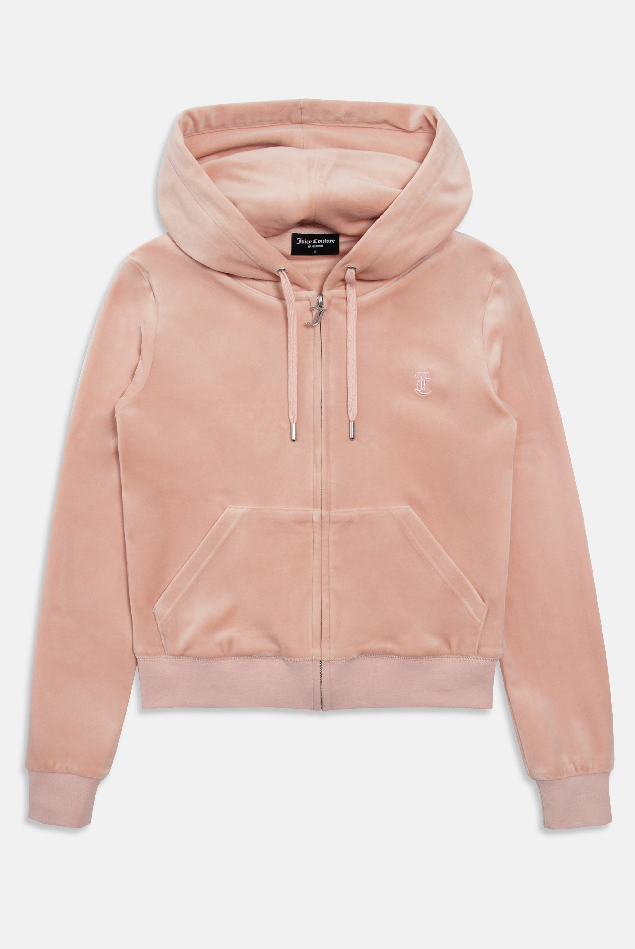 PALE PINK CLASSIC VELOUR ROBERTSON HOODIE - L / Pink