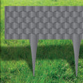 GARTENPALISADE, PALISADE Gartenrand GRAPHIT 80 cm RATTAN PALISADE