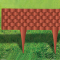 GARTENPALISADE, PALISADE Gartenrand TERRACOTA 80 cm RATTAN PALISADE