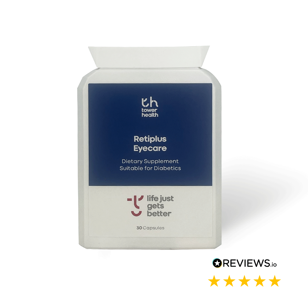 Retiplus - Eyecare Supplement for Diabetic Retinopathy - Buy 1 Pack £19.95/each