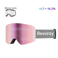Passion M2 Ski Goggles with Replacement Lens - Pink Lens + Replacement Clear Lens